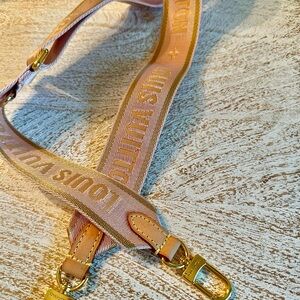 Louis Vuitton Blush Pink and Gold Crossbody Strap